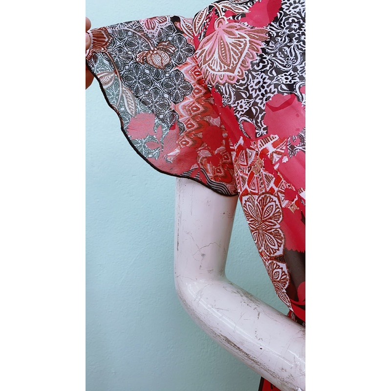 Đầm voan ngực đắp chéo maxi EN&FOCUS vnxk | BigBuy360 - bigbuy360.vn