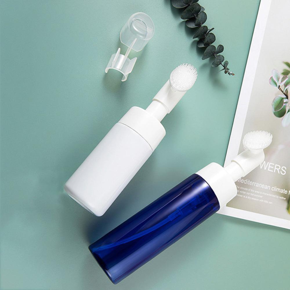 Bình Tạo Bọt Sữa Rửa Mặt Bằng Silicone Kèm Cọ Rửa Tay Tiện Lợi SOFTNESS