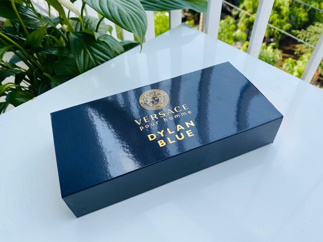 Set nước hoa mini nam Versace  Pour Homme Dylan Blue 5ml tặng kèm sữa tắm 25ml & dưỡng sau cạo râu 25ml