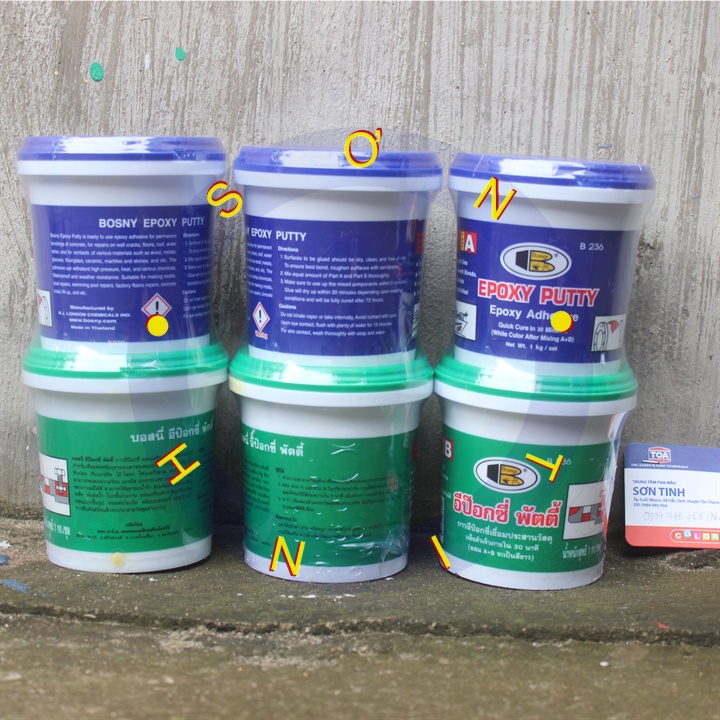 Keo dán đa năng - Keo AB - Epoxy Putty Bosny - Nhập khẩu Thái Lan