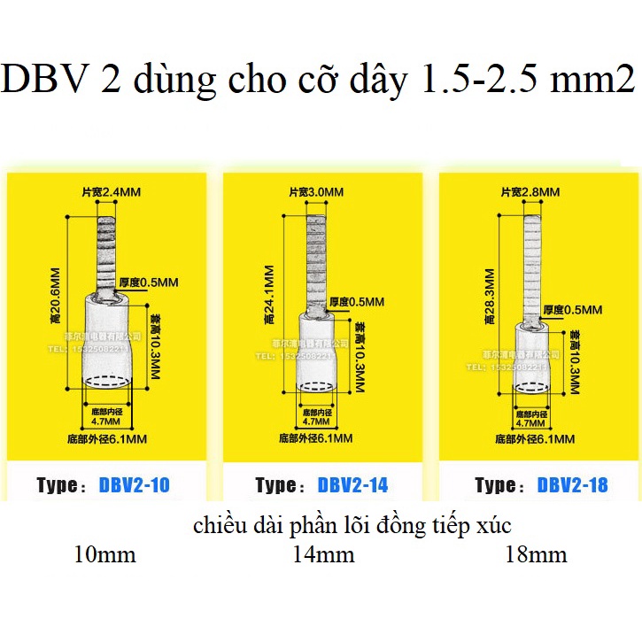 100 chiếc đầu cos kim, đầu cốt, đầu cốt kim, đầu cốt dẹt,đầu cốt dẹp, cốt chữ Y, cốt kẹp dây điện