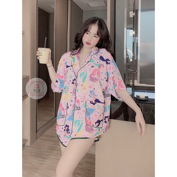 bộ pijama đùi cánh rơi