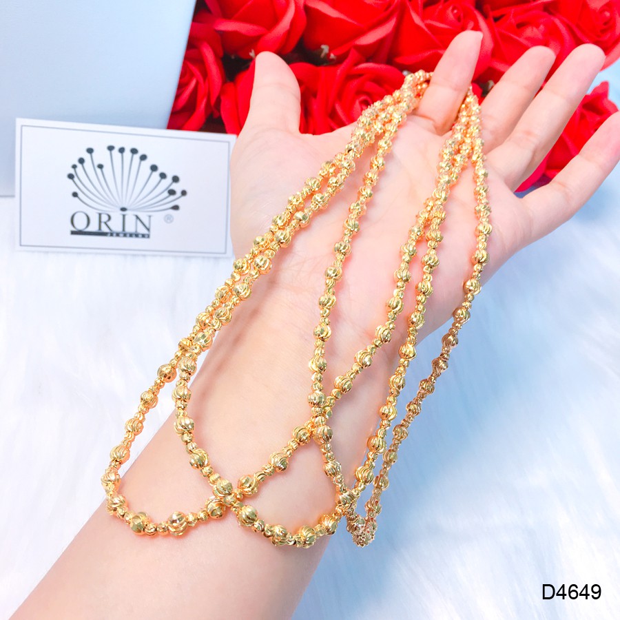 Dây chuyền bi, dây chuyền nữ bền màu thiết kế cao cấp Orin D4649