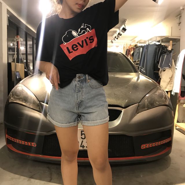 Quần short jeans chất cotton