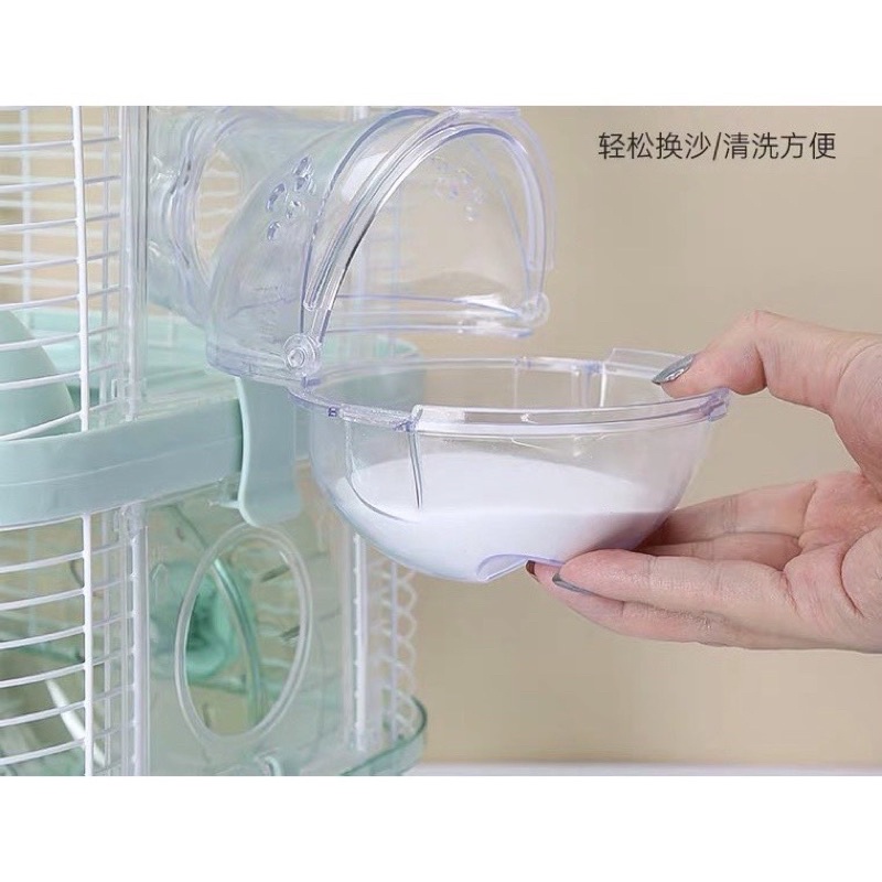 Nhà tắm Hamster gắn lồng size lớn