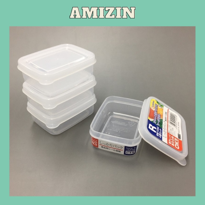 Combo 5 hộp đựng thức ăn cho bé AMIZIN Hộp nhựa đựng thực phẩm chia đồ ăn dặm để tủ lạnh cho bé