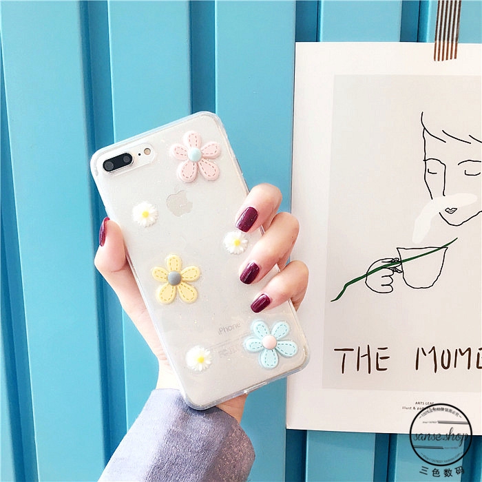 Ốp Điện Thoại Gel Trong Suốt In Hình Hoa Cúc Nhỏ Xinh Xắn Cho Iphone 7plus 6s Xr Max | BigBuy360 - bigbuy360.vn