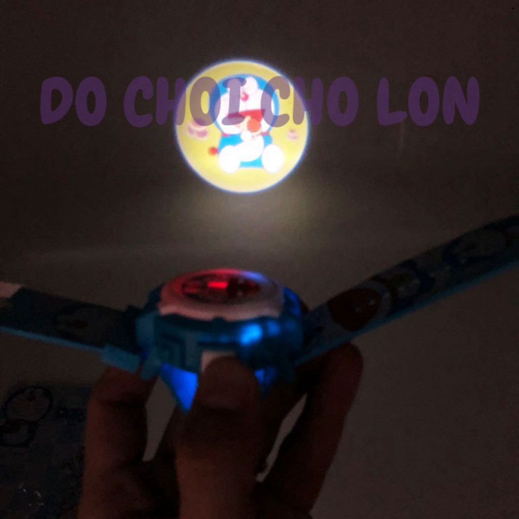 Vỉ đồ chơi đồng hồ Doraemon chiếu hình ảnh lên tường PP10618-3