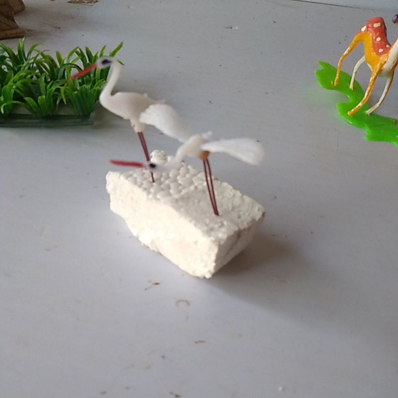 Tượng trang trí non bộ, tượng mini, nhà gốm, ông lão câu cá