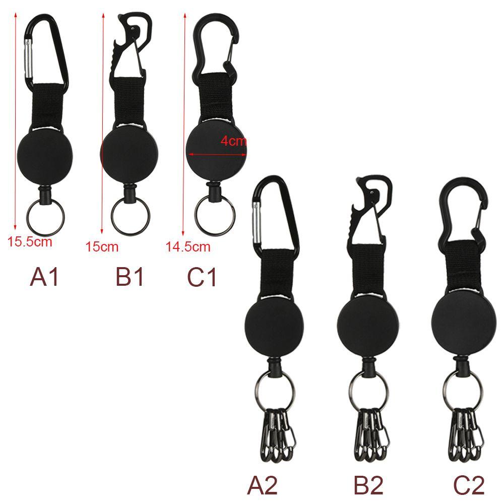 Móc Chìa Khóa Có Thể Thu Gọn Độ Co Giãn Cao Để Đựng Thẻ ID Tiện Dụng Giá Đỡ