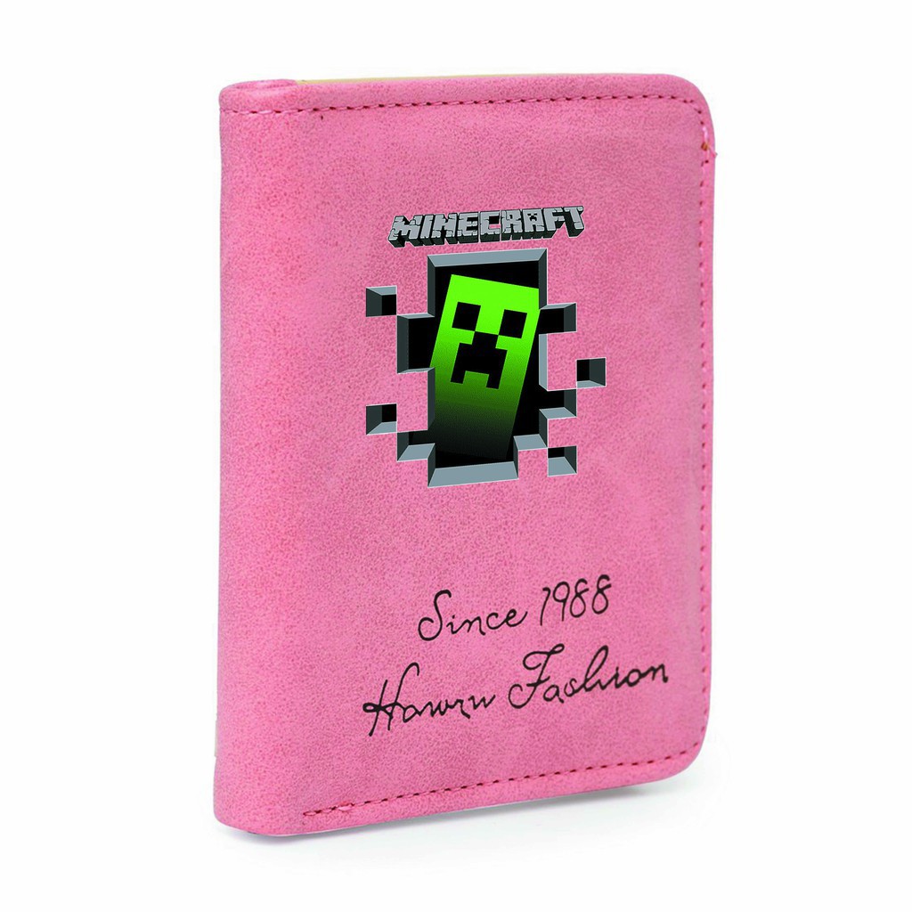 Ví ngắn cầm tay in hình AMONG US, Dịch Vụ Bạn Gái, Minecraft