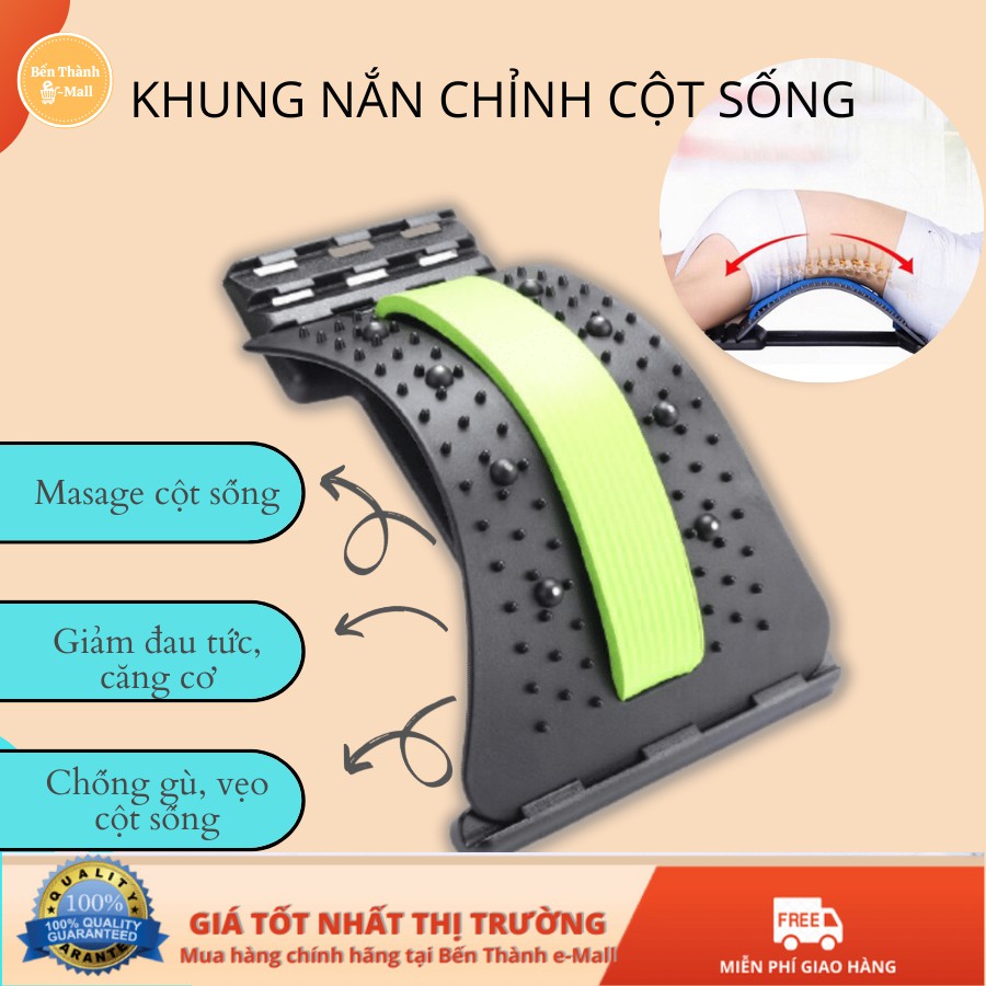 Khung nắn chỉnh cột sống, matxa và kéo giãn cột sống lưng, hỗ trợ điều trị thoát vị đĩa đệm