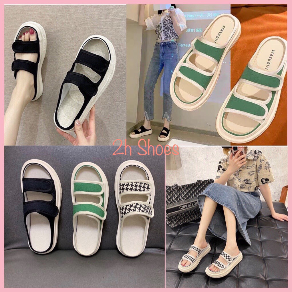Dép Sục Nữ Độn Đế 2 Quai Ngang Thoáng Khí Phong Cách Mới Cho Mùa Hè, Đơn Giản Dễ Phối Đồ (LOẠI ĐẸP )