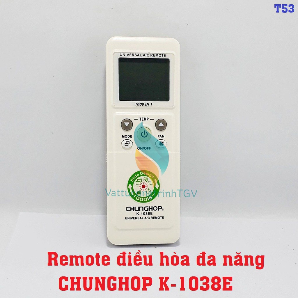 Điều khiển máy lạnh đa năng CHUNGHOP K-1038E