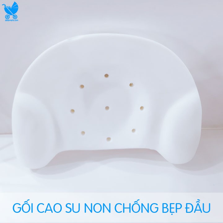 Gối cao su non chống méo đầu hình gấu cho bé