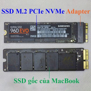 Adapter gắn SSD M.2 PCIe NVMe cho MacBook 2013-2017 MA05