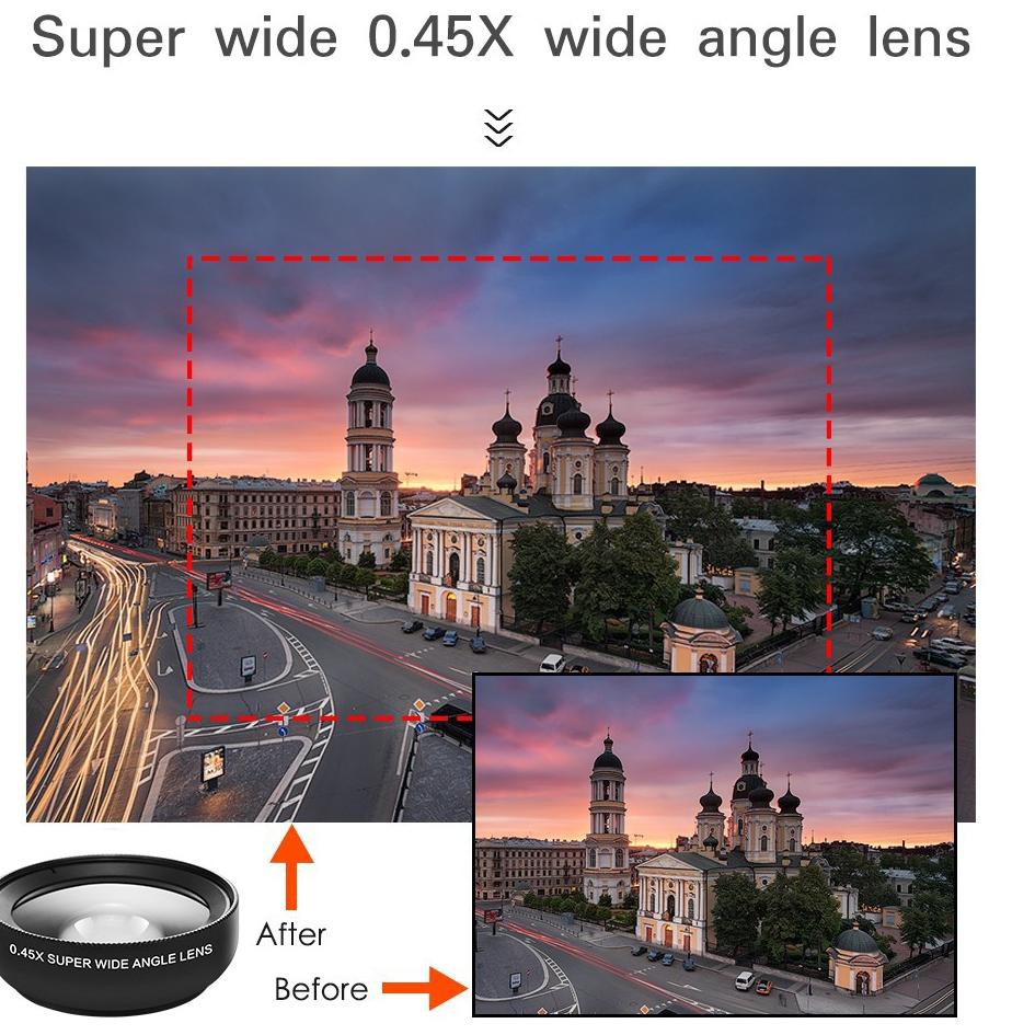 Ống Kính Macro Hd 2 Trong 1 37mm 0.45x 49uv 33 Cho Điện Thoại | BigBuy360 - bigbuy360.vn