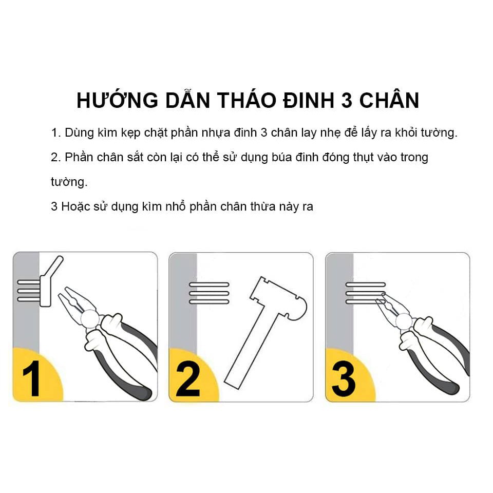 combo 10 đinh ba chân đóng tường | WebRaoVat - webraovat.net.vn