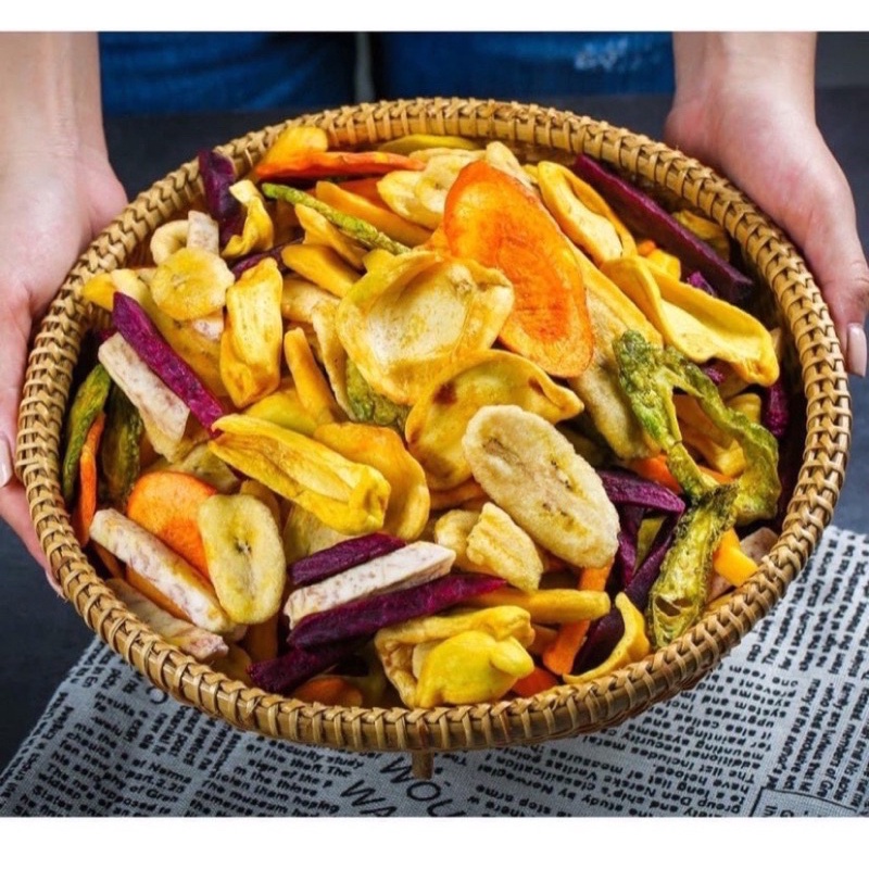 Hoa quả sấy thập cẩm trái cây sấy mix vị đủ loại hũ ăn chơi ngon tuyệt 300g _ trathaomocsi
