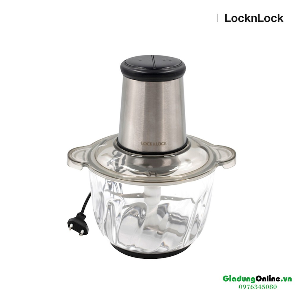 [Chính Hãng] Máy Xay Thịt Lock&amp;Lock Cối Lớn Chạy Khỏe EJM186 SLV 2.4 Lít