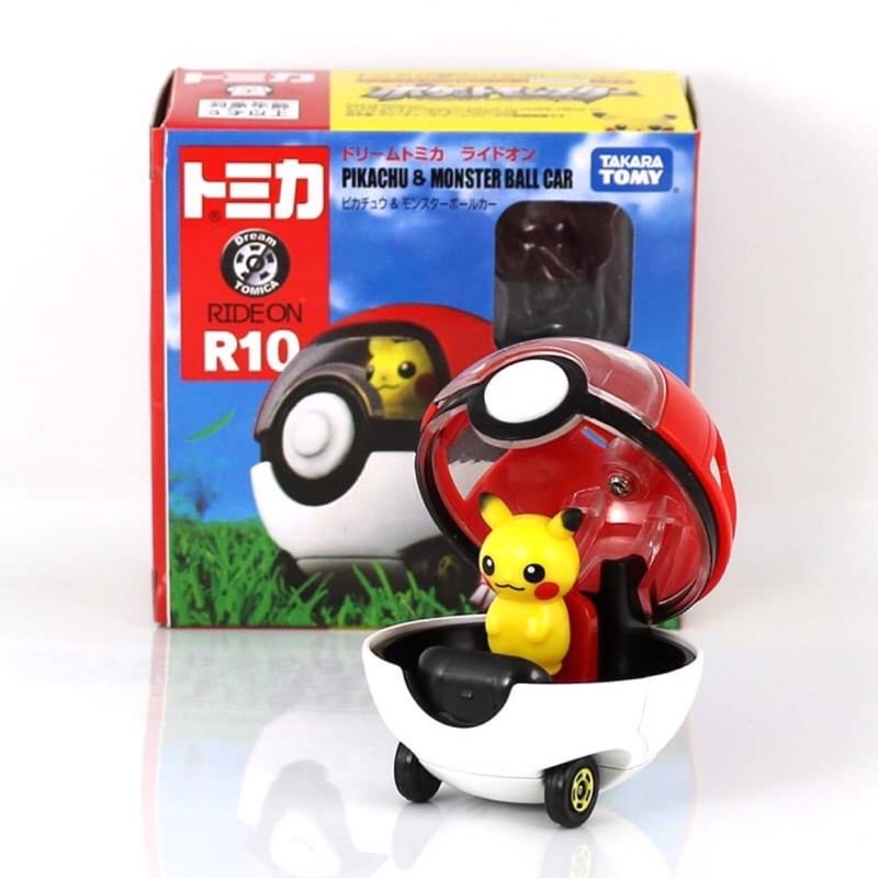 Xe Mô Hình Takara Tomy Tomica Dream Tomica Ride On R10 Pikachu &amp; Monster Ball Car