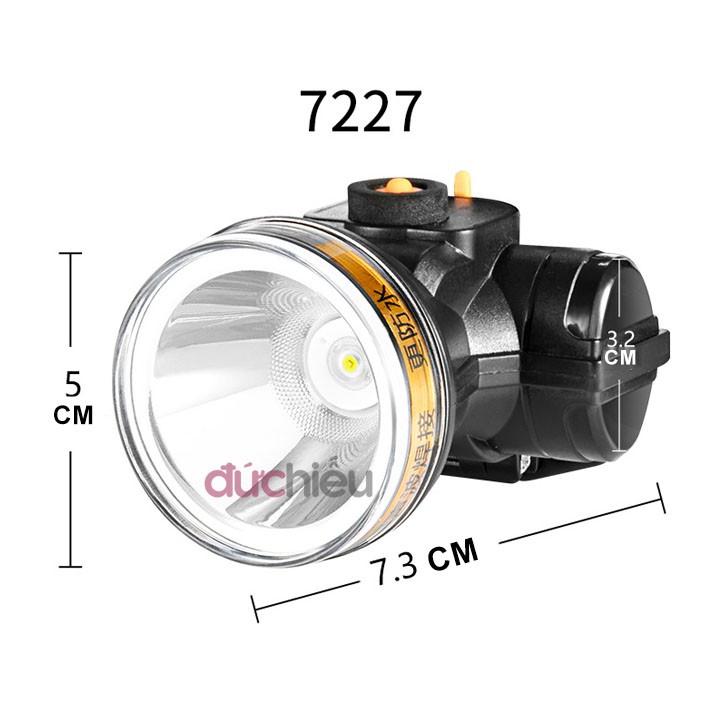[ Hàng chuẩn ] Đèn pin đội đầu sáng mạnh chống nước kèm adapter sạc - Đức Hiếu Shop | BigBuy360 - bigbuy360.vn