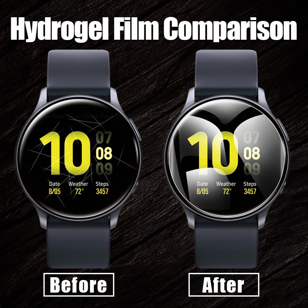 Miếng Dán Hydrogel Mềm HD Trong Suốt Bảo Vệ Màn Hình Đồng Hồ Thông Minh Galaxy Watch4 Watch Active2 40mm 44mm