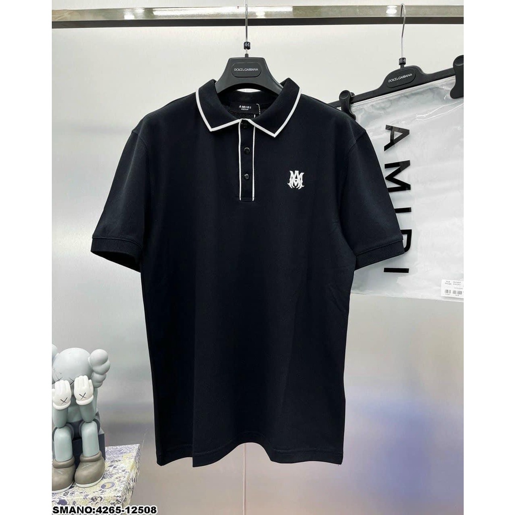 Áo Thun Nam Polo Có Cổ Tay Ngắn logo thêu Cao Cấp Phong cách Hàn mẫu classic