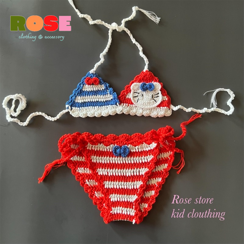 Bikini cho bé, đồ bơi đi biển mèo kitty đáng yêu cho bé