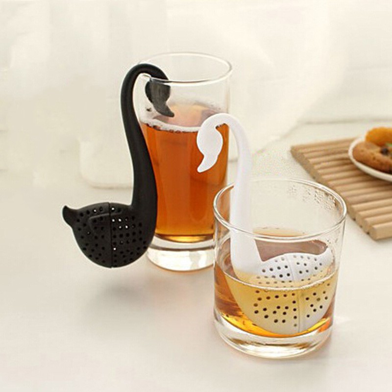 Colander Swan Shape Tea Herb Strainer Teaspoon Filter