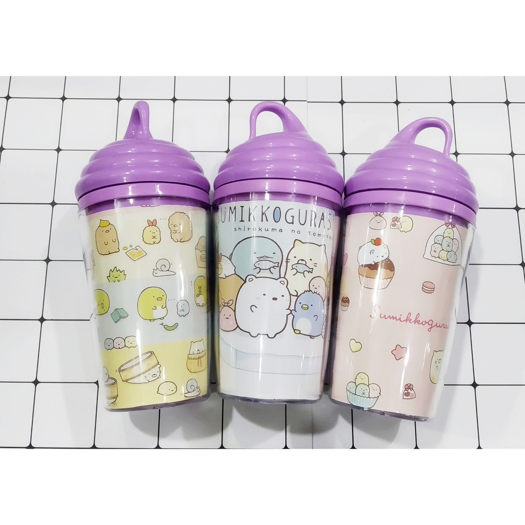 cốc 2 lớp sumikko CN13 cốc giữ nhiệt ly 2 lớp cốc làm lạnh dễ thương 250ml