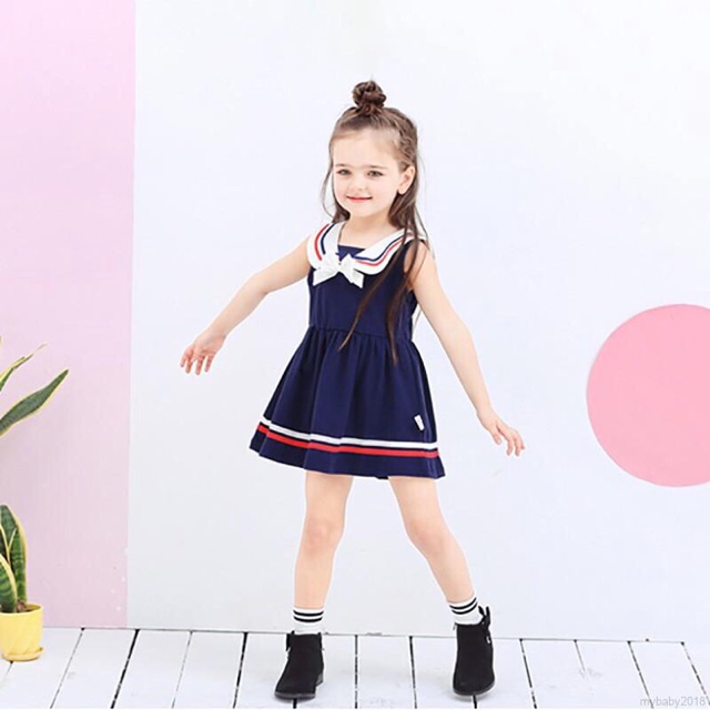 Váy thuỷ thủ cho bé gái