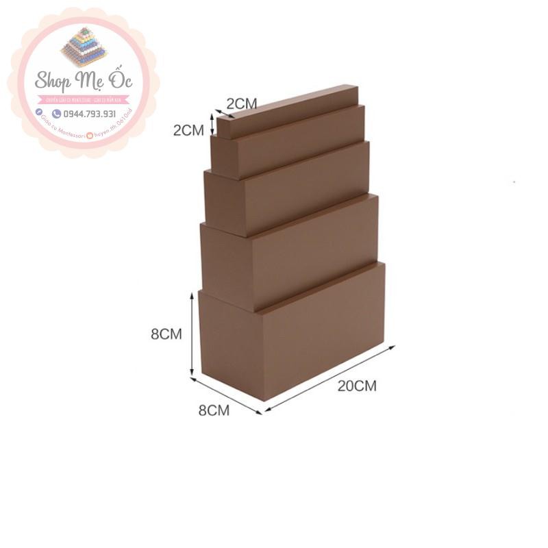 Giáo cụ Montessori - Thang nâu 5 bậc