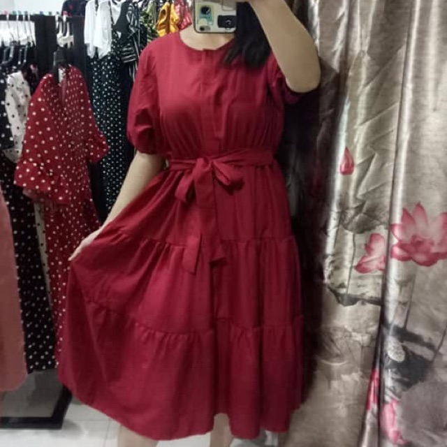 Đầm tầng lụa bigsize