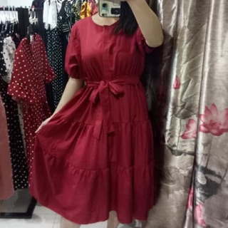 Đầm tầng lụa bigsize