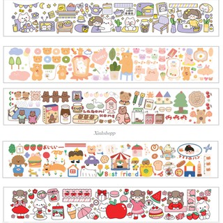 Sticker Diy Cô Gái Gấu Thỏ (1 Miếng)