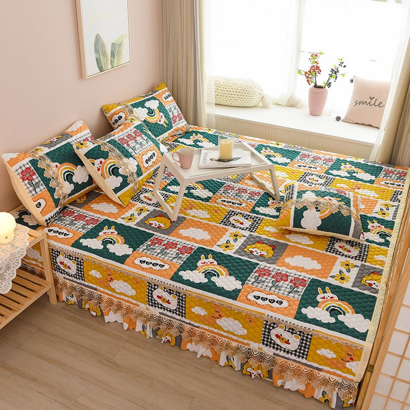 Tấm trải chiếu tatami đặt làm theo yêu cầu, giường một mảnh, chăn, đơn extra-kang, khăn dày không trơn trượt mùa đô