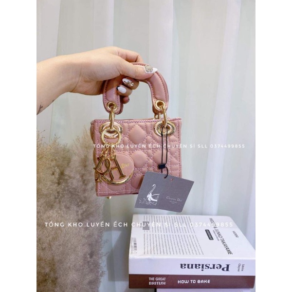 Túi dior mini💘 BÁN RẺ LẤY 5*💘Túi vuông 3 ô da lì size 14 sang chảnh