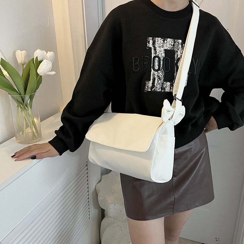 Túi Đeo Vai Màu Sắc Đơn Giản Sức Chứa Lớn Cao Cấp Thời Trang