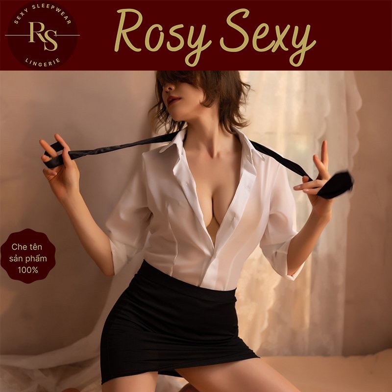 Cosplay thư kí gợi cảm cô giáo sexy kèm cà vạt -CP 122