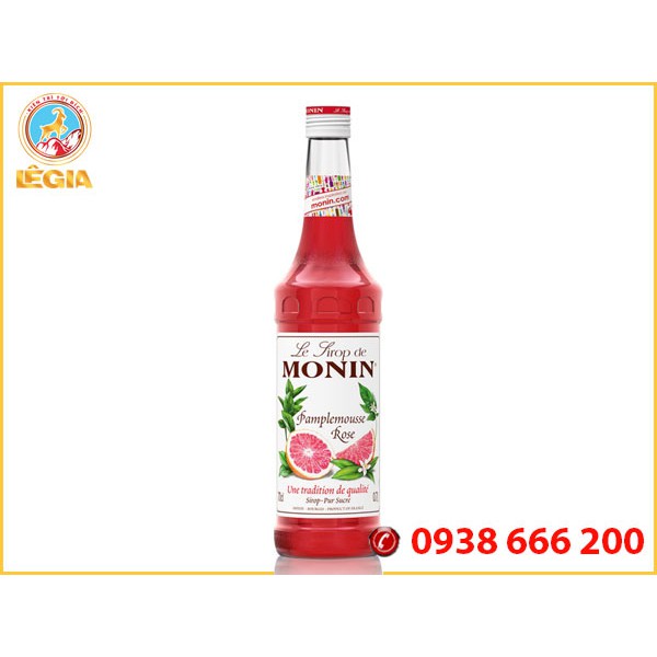 SIRO MONIN BƯỞI HỒNG 700ML (PINK GRAPEFRUIT SYRUP)