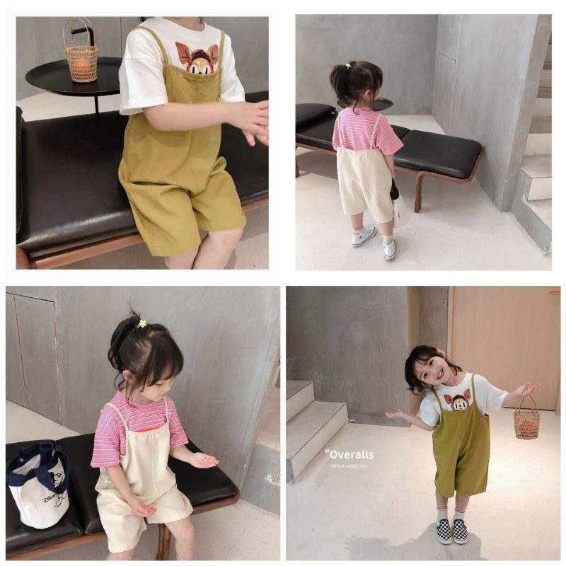 Quần yếm Hàn cho bé gái