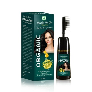 Dầu gội phủ bạc organic ,gội là đen nhuộm tóc tự tin sau 9p