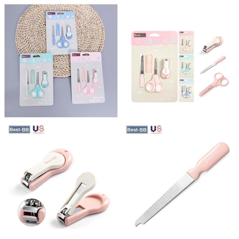 Bộ bấm móng tay chân, dũa móng cho bé sơ sinh Best Baby 3 chi tiết