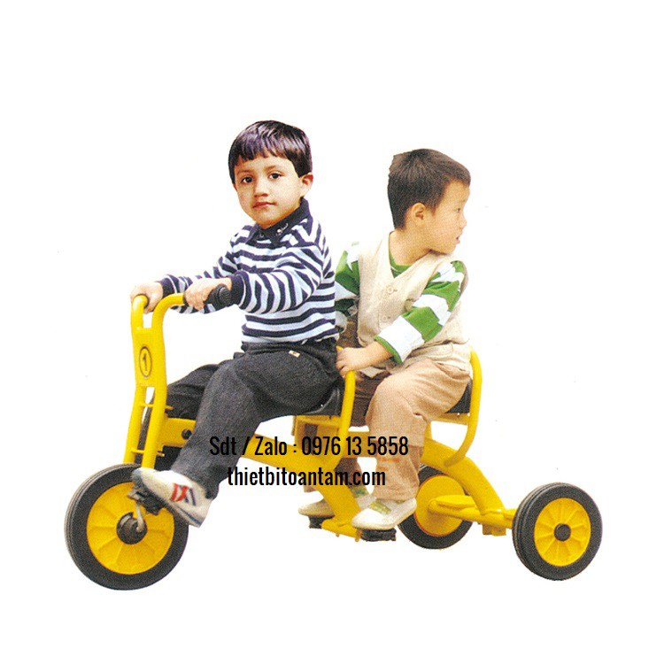 Xe đạp Trike - Sắt thép không rỉ, chịu lực cao cấp, vỏ đặc ruột