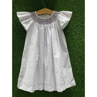 Đầm smock Neck Neck