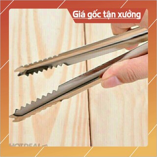 Kẹp inox 304 gắp thức ăn gắp đá gắp đồ nóng 30cm 15cm