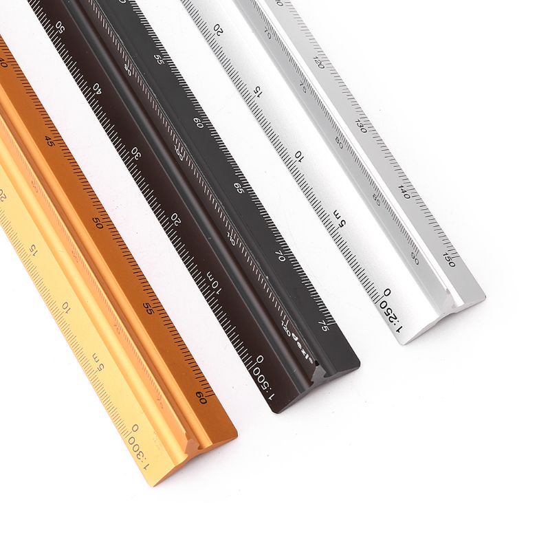 Thước Nhôm Hình Tam Giác 30cm Chuyên Dụng Cho Đo Lường Kỹ Thuật