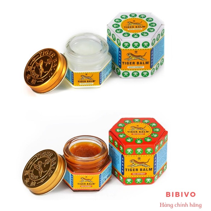 Hàng có hóa đơn vat - combo 2 dầu cù là tiger balm red 19,4g + white 19,4g - ảnh sản phẩm 1