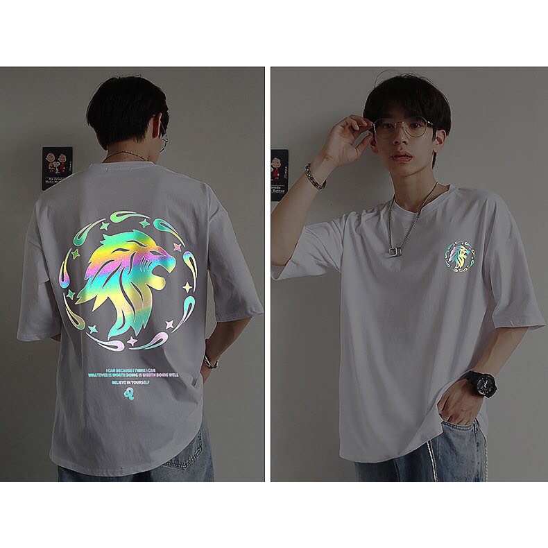 Áo Thun Unisex N7F Tay Lỡ Nam Nữ Form Rộng Phản Quang In Hình Hổ N7F001 | BigBuy360 - bigbuy360.vn